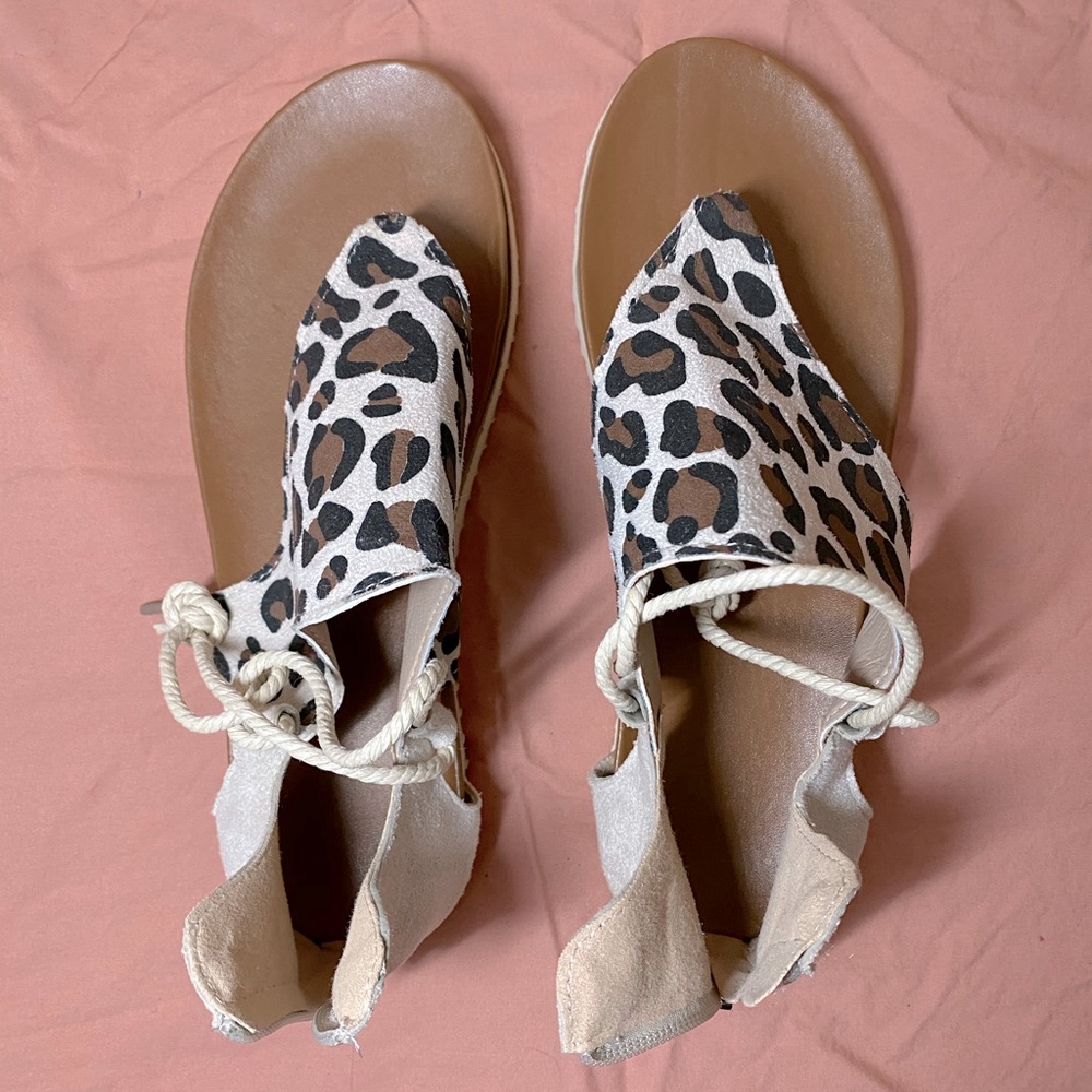 Cute Cheetah Sandals